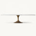 Elegant American Marble Dining Table Set - Customizable for Upscale Homes & Clubs