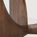 Stunning 59.5'' Solid Oak Round Dining Table, Geometric Crossed Arch Base