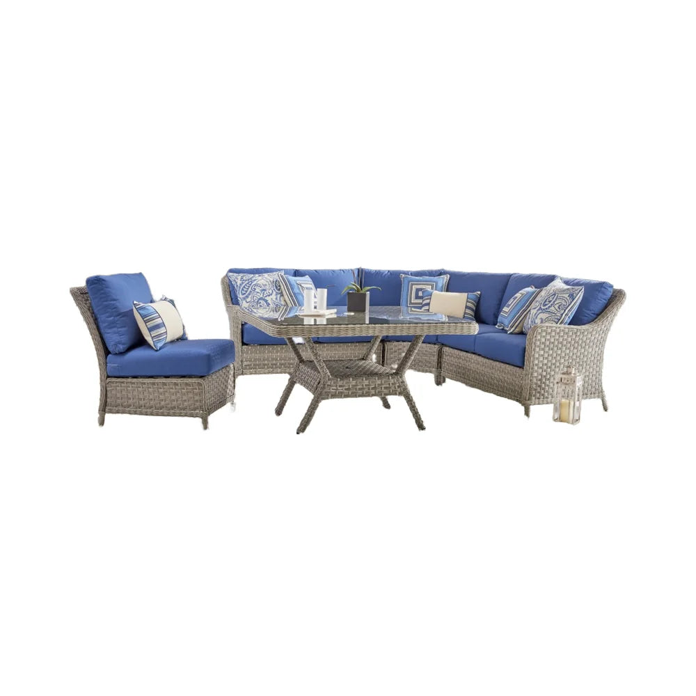 Durable All-Weather Wicker Sofa Set for High-End Hospitality Projects
