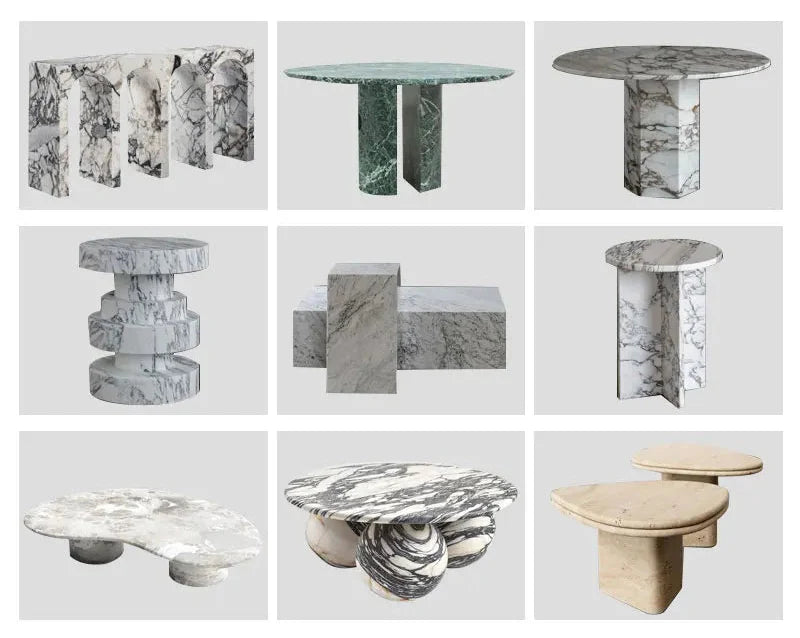 Luxury Oval Calacatta Viola Marble Coffee Table for Elegant Living Rooms