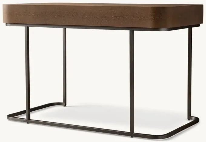 Modern Luxury Handcrafted Wood Office Writing Desk with Custom Finish