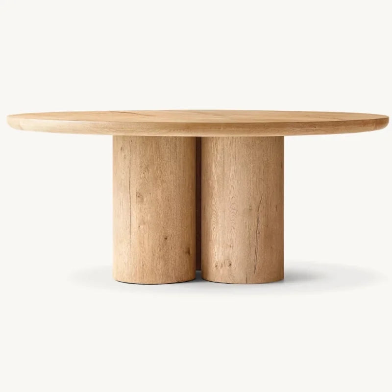 Classic American Solid Wood Round Dining Table - Home, Hotel, Restaurant