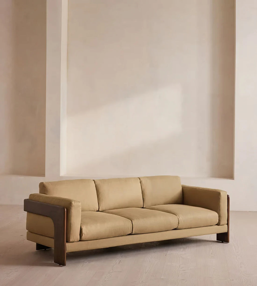 Modern Modular Luxury Three-Seater Sofa for Living Room, Durable Handcrafted Design