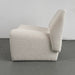 Plush Velvet Boucle Accent Lounge Chair - Modern Solid Wood Design