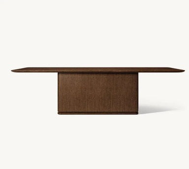 Modern Luxury Solid Wood Dining Table - Customizable Sizes & Finishes