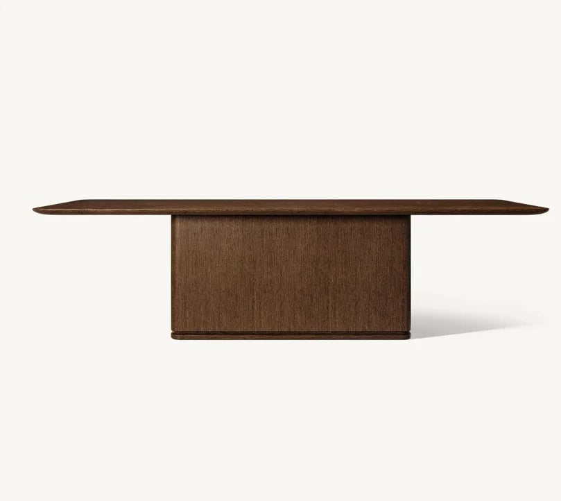 Modern Luxury Solid Wood Dining Table - Customizable Sizes & Finishes