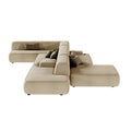 Luxury Velvet Modular Cloud Sectional Sofa - Tufted, Large, Modern Comfort