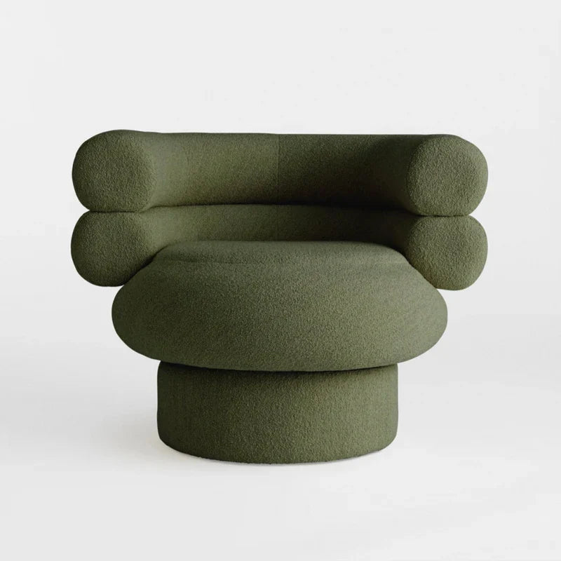 Chic Modern Boucle Accent Chair Cozy Living Room Lounge Furniture