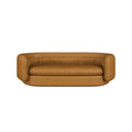 Modern Luxury Crushed Velvet Curved Floor Sofa, Italian Style Living Room Couch