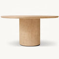 Luxurious Solid Oak Round Dining Table Set - Customizable for Home & Club