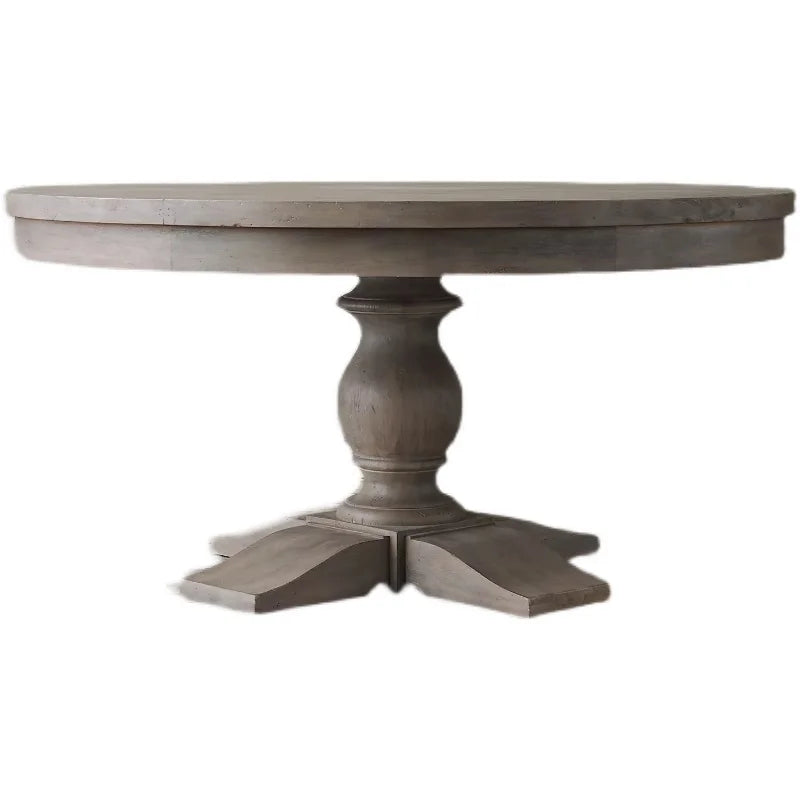 Premium Round Solid Wood Dining Table: Handmade, Elegant Home & Kitchen Furniture