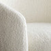 Luxurious Nordic Boucle Accent Chair Half-Round Shaped Armchair Modern Design