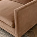 85-inch Modern Velvet Sofa Couch, Wood Design, Leisure Living Room Furniture