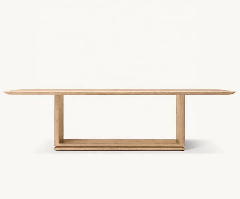 Premium American Solid Wood Dining Table, Customizable for Home & Hotel