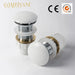 Durable Brass Ceramic Pop-Up Waste Drain for Bathroom Basin Sink