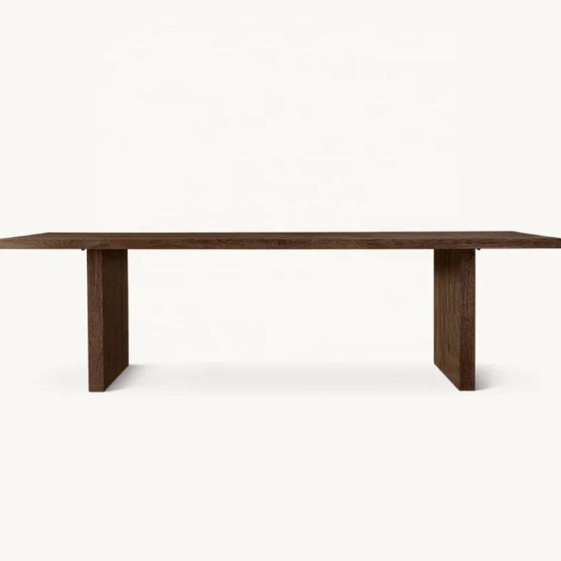Customizable Solid Wood Dining Table: American Farmhouse Style, Home & Hotel