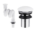 Vibrant Ceramic Pop-Up Sink Drainer, Modern Bathroom Waste Fixture