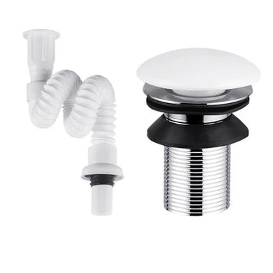 Vibrant Ceramic Pop-Up Sink Drainer, Modern Bathroom Waste Fixture