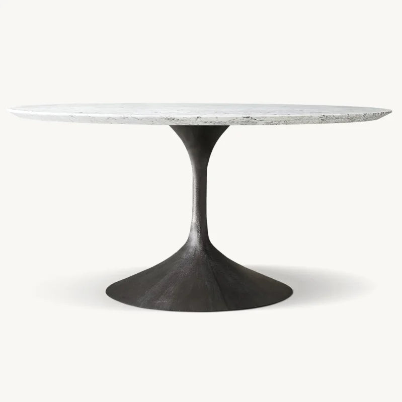 Luxury Customizable Round Marble Dining Table for Modern Home & Hotel