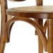 Elegant Solid Oak Wood Round Rattan Back Dining Chair for Events & Home