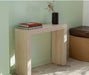 Luxurious Natural Travertine Console Table for Elegant Entryway Living Room