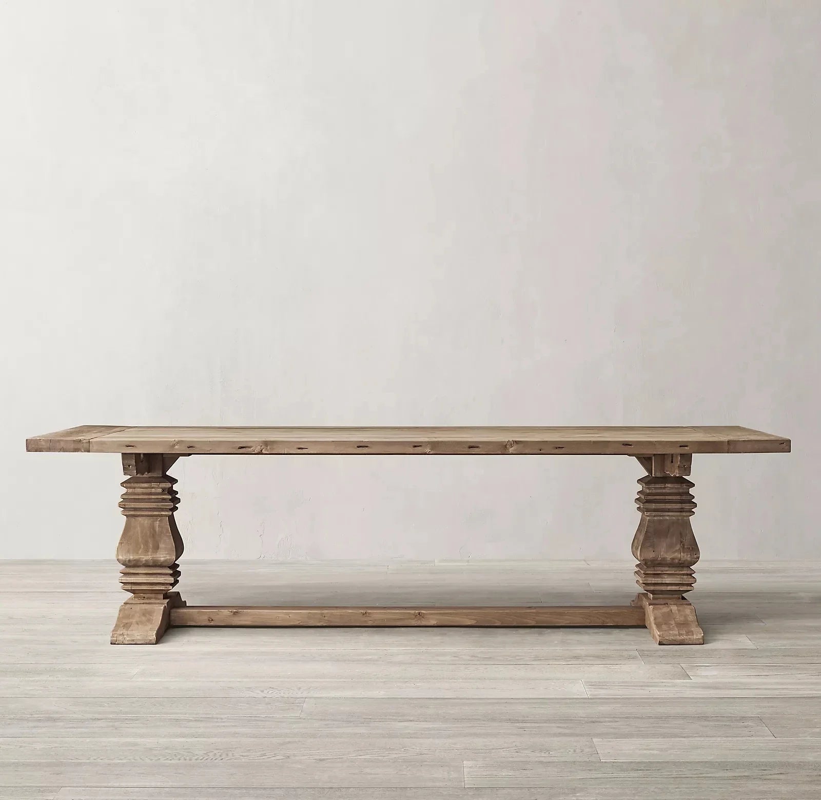 Long Solid Wood Dining Table for Home and Eating