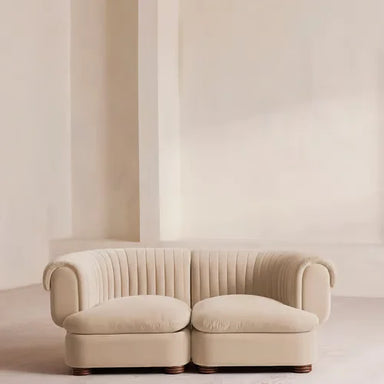 Luxury Velvet Two-Seater Sofa Custom Handcrafted Modern Living Room Furniture