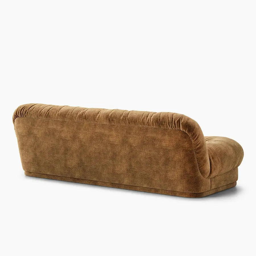 Elegant Italian Style 3-Seater Chenille Cloud Sofa, Soft Beige Living Room Couch