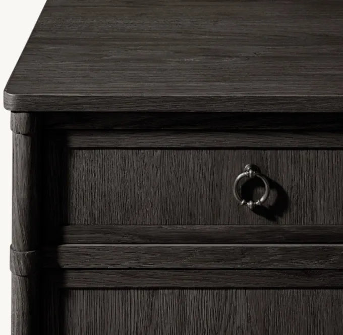 Luxury Modern Solid Wood Dresser Sideboard with Six Storage Drawers