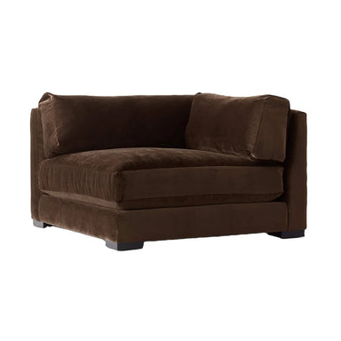 Modern Velvet Corner Sofa Chair - Luxury Living Room Seating Set