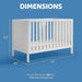 Versatile 5-in-1 Convertible Crib: Toddler, Daybed, Full-Size, 3 Height Adjustments