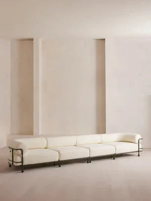 Modern Fabric Sofa Chaise for Living Room, Bedroom, Hotel Comfort
