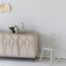 Elegant Japandi French Louis Recycled Pine Sideboard Cabinet for Living Room