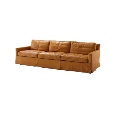 Chic Italian Faux Leather Convertible Sleeper Sofa for Modern Living Rooms