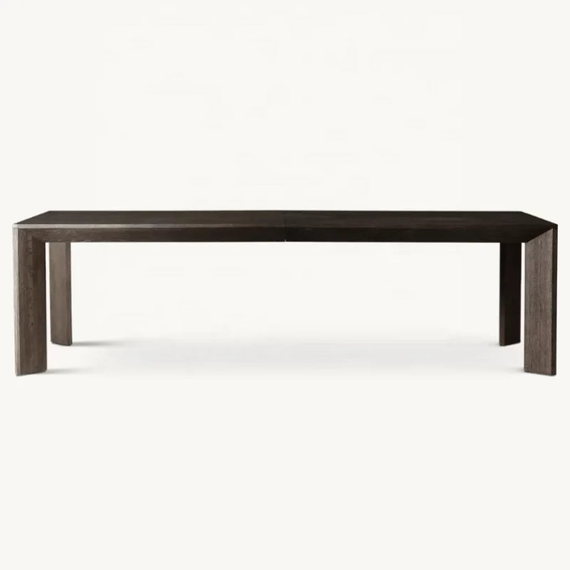 Elegant American Solid Oak Wood Dining Table for Home & Hospitality