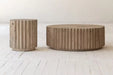 Versatile Modern Recycled Pine End Table Stool - Chic Mega Grey Finish