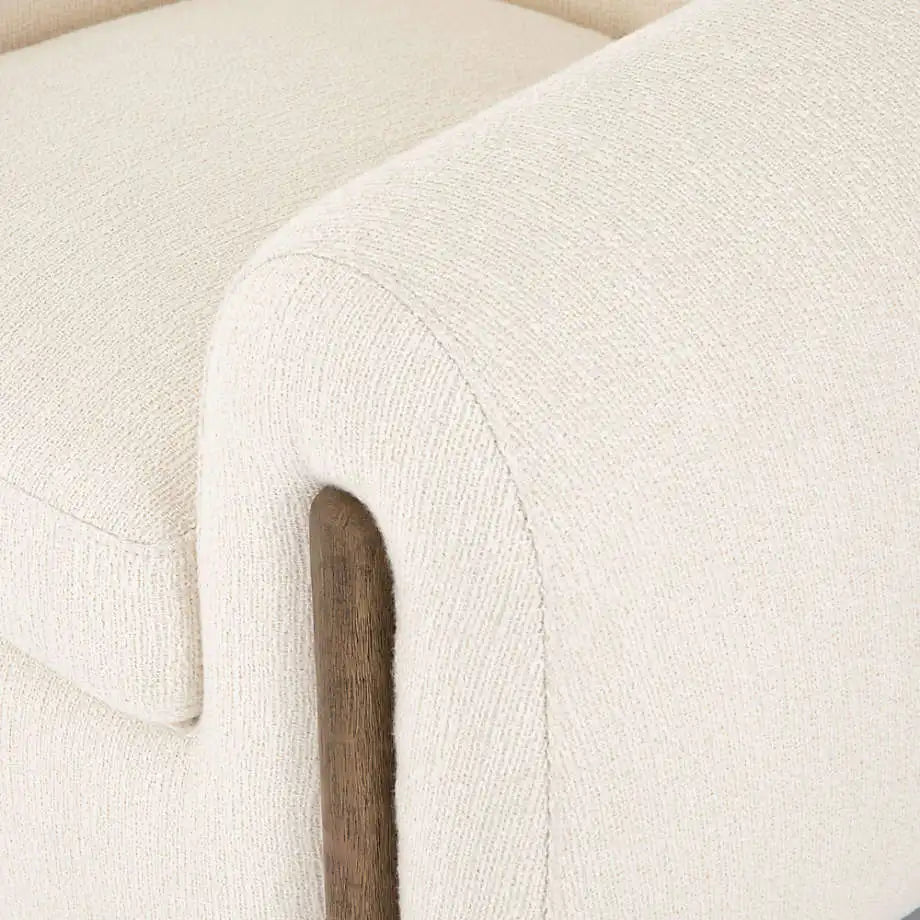 Modern Upholstered Tub Accent Chair for Indoor Living Room Seating Comfort