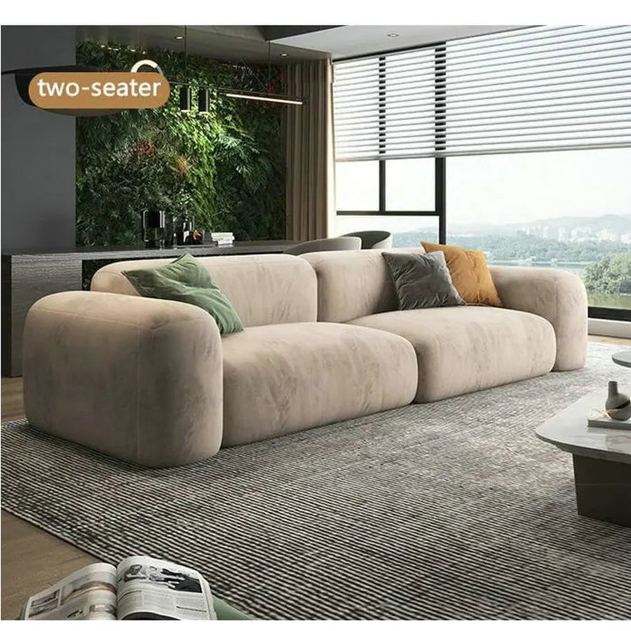 Luxurious Velvet L-Shape 3-Seater Sectional Sofa, Modern Corner Couch