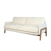 Chic Nordic 3-Seat Oak Frame Sofa, Plush Linen Upholstery for Modern Living