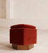 Luxurious Hexagonal Velvet Swivel Living Room Armchair with Solid Oak Base