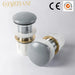 Durable Brass Ceramic Pop-Up Waste Drain for Bathroom Basin Sink