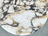 Tostone Calacatta Viola Marble Round Side Table for Living Rooms