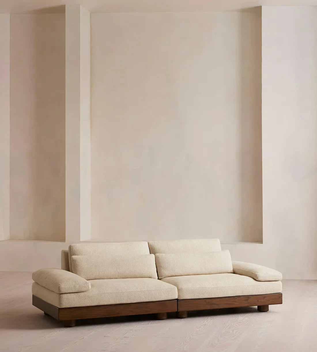 Luxurious Handcrafted Chesterfield Sectional Sofa - U-Shape Fabric Living Room Corner