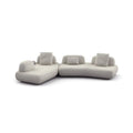 Luxury Italian Design Fabric Modular Sectional Sofa for Modern Living Rooms