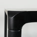 Modern Solid Oak Wood Dining Table, Custom Black Finish, Durable Home Desk