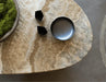 Elegant Brown Travertine Coffee Table: Modern Design for Living Rooms