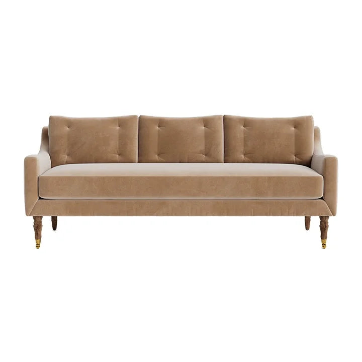 Luxurious Tufted Velvet 3-Seater Sofa for Living Room & Hotel Elegance