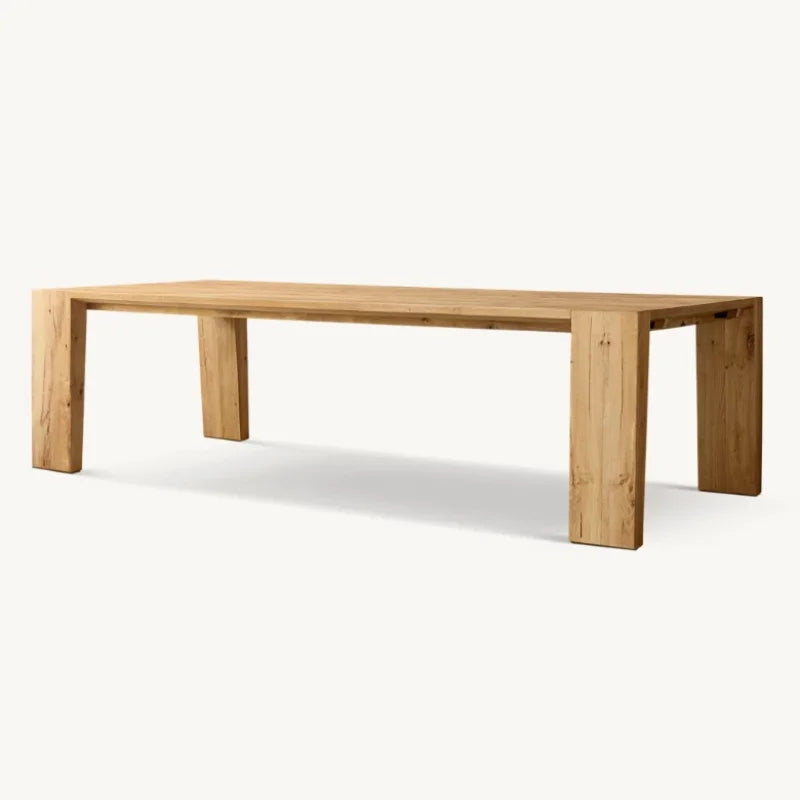 Elegant American Classic Solid Wood Extendable Dining Room Table - Customizable Sizes