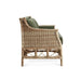 Handcrafted Boho Wicker Rattan Wood Loveseat Sofa for Cozy Living Spaces