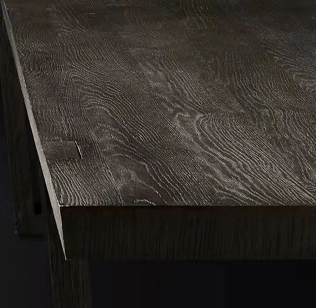 Durable Solid Wood Plank Dining Table - Modern Style, Customizable for Any Space